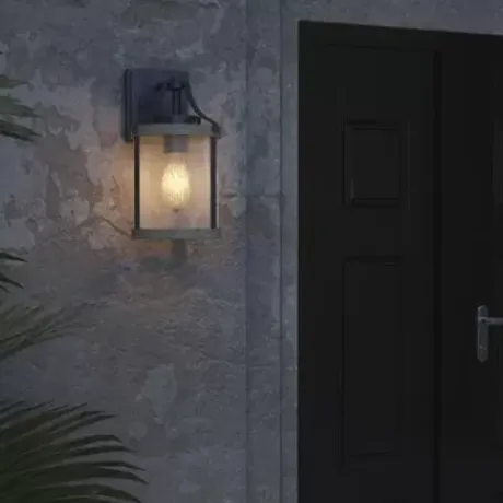 * Outdoor Lighting|Cheap Patriot Lighting® Elegant Home Brooklyn Natural Iron & Distressed Faux Wood Outdoor Wall Light
