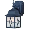 * Outdoor Lighting|Cheap Patriot Lighting® Galeana Textured Black Outdoor Wall Light W/ Outlet
