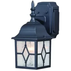 * Outdoor Lighting|Cheap Patriot Lighting® Galeana Textured Black Outdoor Wall Light W/ Outlet