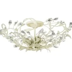 * Indoor Lighting|Cheap Patriot Lighting® Jardin French Cream Semi-Flush Mount Ceiling Light