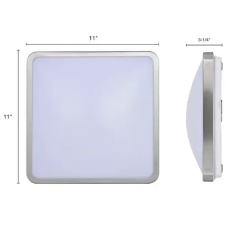 * Indoor Lighting|Cheap Patriot Lighting® Kriti Satin Nickel Integrated Led Flush Mount Ceiling Light