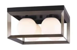* Indoor Lighting|Cheap Patriot Lighting® Ottilee Matte Black & Gold 4-Light Flush Mount Ceiling Light
