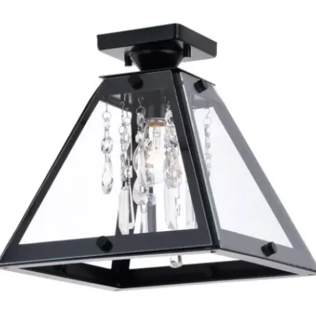 * Indoor Lighting|Cheap Patriot Lighting® Tremont Matte Black Semi-Flush Mount Ceiling Light