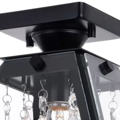 * Indoor Lighting|Cheap Patriot Lighting® Tremont Matte Black Semi-Flush Mount Ceiling Light