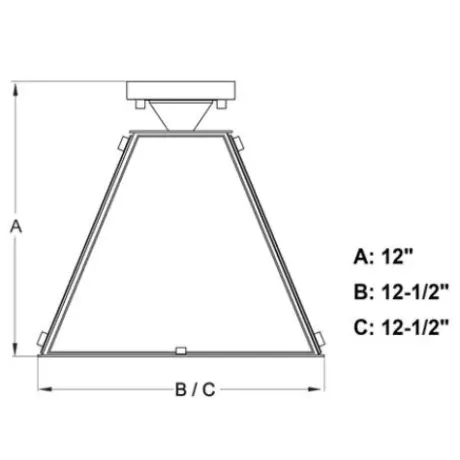 * Indoor Lighting|Cheap Patriot Lighting® Tremont Matte Black Semi-Flush Mount Ceiling Light