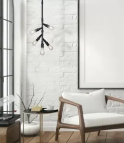 * Indoor Lighting|Cheap Patriot Lighting® Tullio Matte Black 5-Light Pendant