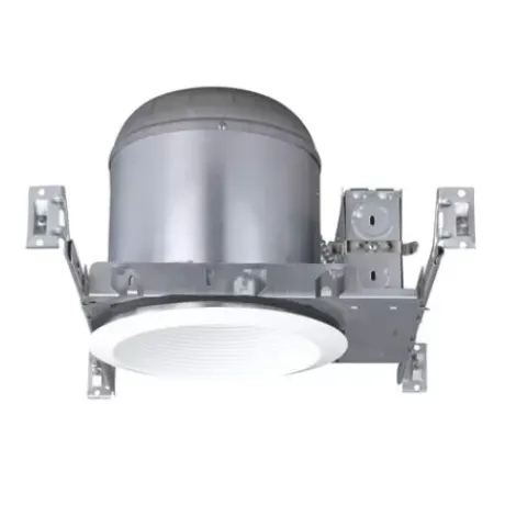 * Indoor Lighting|Cheapest Patriot Lighting® 6″ New Construction Airtight Recessed Light Housing With Baffle Trim – 4 Pack