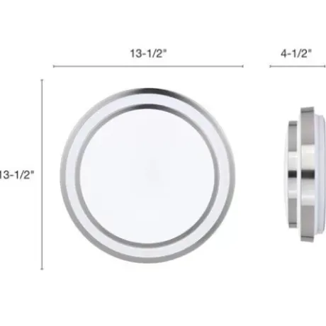 * Indoor Lighting|Cheapest Patriot Lighting® Helos Satin Nickel Led Flush Mount Ceiling Light