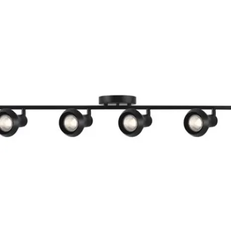 * Indoor Lighting|Cheapest Patriot Lighting® Blair Matte Black 4-Light Fixed Track Light