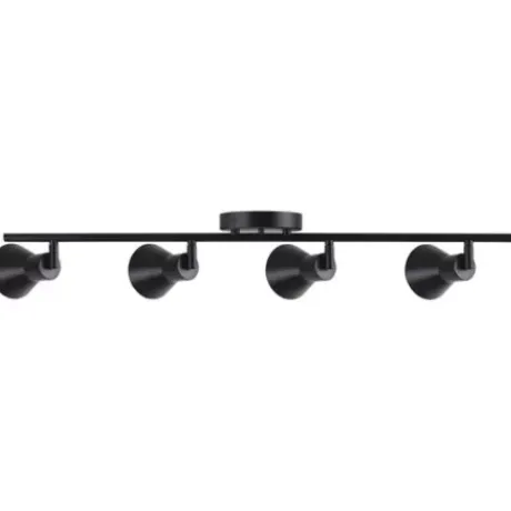 * Indoor Lighting|Cheapest Patriot Lighting® Blair Matte Black 4-Light Fixed Track Light