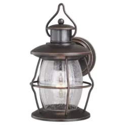 * Outdoor Lighting|Cheapest Patriot Lighting® Dualux Alameda Ii Bronze Motion Sensor Outdoor Security Wall Light