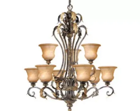 * Indoor Lighting|Cheapest Patriot Lighting® Monaco 9-Light Peruvian Patina Chandelier