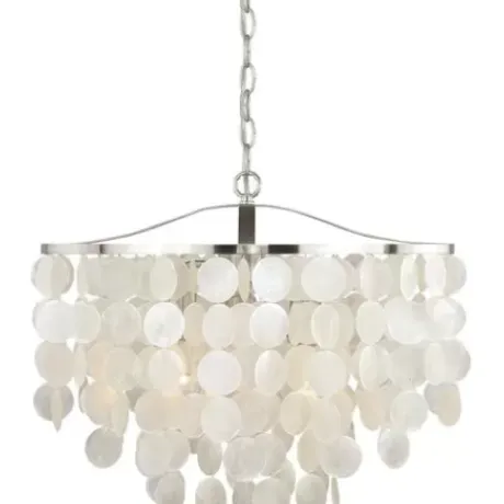 * Indoor Lighting|Cheapest Patriot Lighting® Elsa Satin Nickel 3-Light Pendant