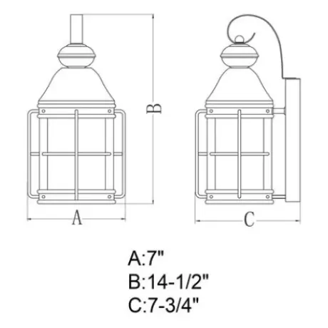 * Outdoor Lighting|Cheapest Patriot Lighting® Revered Oil-Rubbed Bronze Outdoor Wall Light