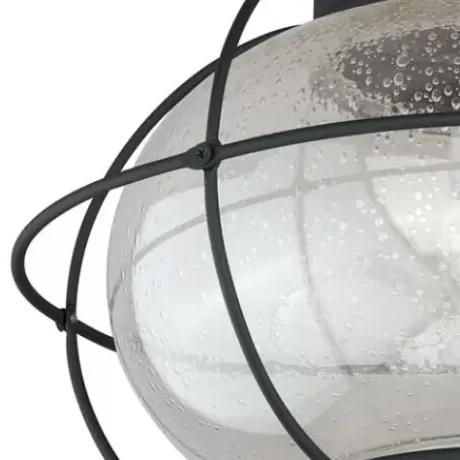 * Outdoor Lighting|Cheapest Patriot Lighting® Chatham Textured Black Outdoor Flush Mount Light