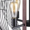 * Indoor Lighting|Cheapest Patriot Lighting® Gage Black With Wood Accents 4-Light Chandelier