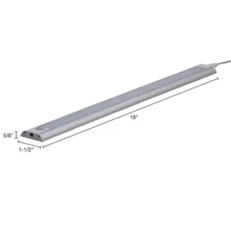 * Indoor Lighting|Cheapest Patriot Lighting® 18" Led Silver Plug-In Under Cabinet Strip Light
