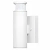* Outdoor Lighting|Cheapest Patriot Lighting® Dualux Cylinder Textured White Motion Sensor Integrated Led Outdoor Security Wall Light