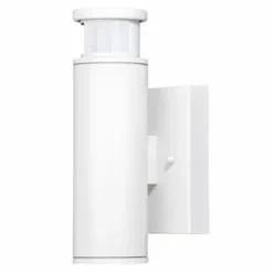 * Outdoor Lighting|Cheapest Patriot Lighting® Dualux Cylinder Textured White Motion Sensor Integrated Led Outdoor Security Wall Light