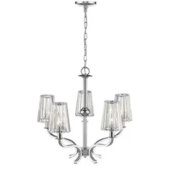 * Indoor Lighting|Cheapest Patriot Lighting® Elegant Home Erida Chrome 5-Light Chandelier