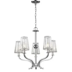 * Indoor Lighting|Cheapest Patriot Lighting® Elegant Home Erida Chrome 5-Light Chandelier