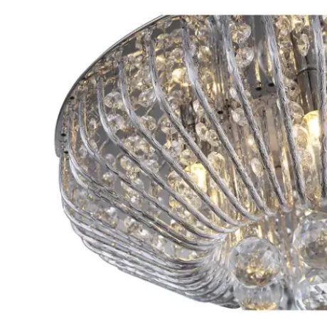 * Indoor Lighting|Cheapest Patriot Lighting® Mio Crystal 5-Light Flush Mount Ceiling Light