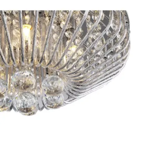* Indoor Lighting|Cheapest Patriot Lighting® Mio Crystal 5-Light Flush Mount Ceiling Light