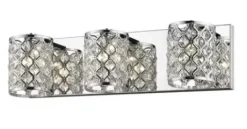 * Indoor Lighting|Coupon Patriot Lighting® Azaria Chrome & Crystal 3-Light Vanity Light