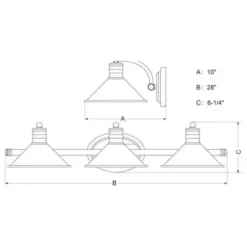 * Indoor Lighting|Coupon Patriot Lighting® Akron Oil Rubbed Bronze 3 Light Vanity Light