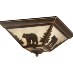 * Indoor Lighting|Coupon Patriot Lighting® Bozeman Burnished Bronze Flush Mount Ceiling Light