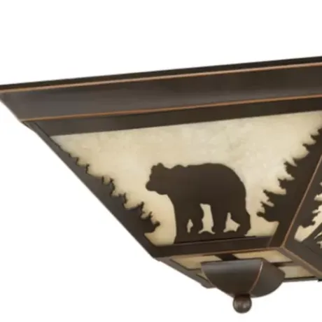 * Indoor Lighting|Coupon Patriot Lighting® Bozeman Burnished Bronze Flush Mount Ceiling Light