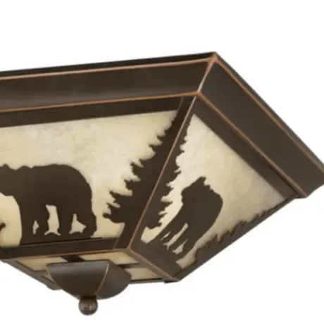 * Indoor Lighting|Coupon Patriot Lighting® Bozeman Burnished Bronze Flush Mount Ceiling Light