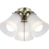 * Ceiling Fans|Coupon Patriot Lighting® Cluster 3-Light Antique Brass Led Ceiling Fan Light
