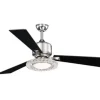 * Ceiling Fans|Coupon Patriot Lighting® Elegant Home Crescent 52″ Brushed Nickel Indoor Led Ceiling Fan