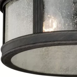 * Outdoor Lighting|Coupon Patriot Lighting® Hanover Brushed Iron 2-Light Outdoor Flush Mount Light
