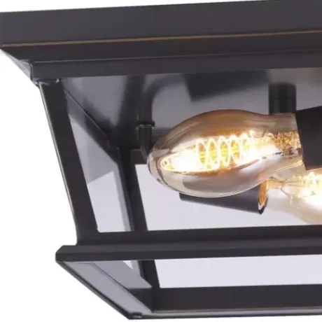 * Outdoor Lighting|Coupon Patriot Lighting® Holliday Oil-Rubbed Bronze 2-Light Outdoor Flush Mount Ceiling Light
