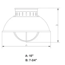 * Outdoor Lighting|Coupon Patriot Lighting® Harwich Burnished Bronze Outdoor Flush Mount Light