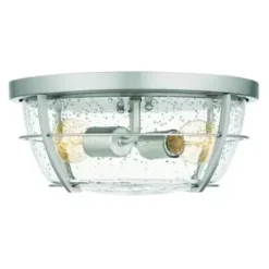 * Indoor Lighting|Coupon Patriot Lighting® Haley Brushed Nickel 2-Light Flush Mount Ceiling Light