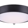 * Indoor Lighting|Coupon Patriot Lighting® Maeve Matte Black/Brushed Nickel Integrated Led Flush Mount Ceiling Light