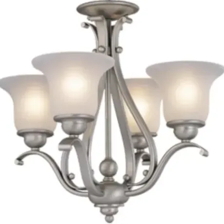 * Indoor Lighting|Coupon Patriot Lighting® Monrovia Brushed Nickel 4 Light Chandelier