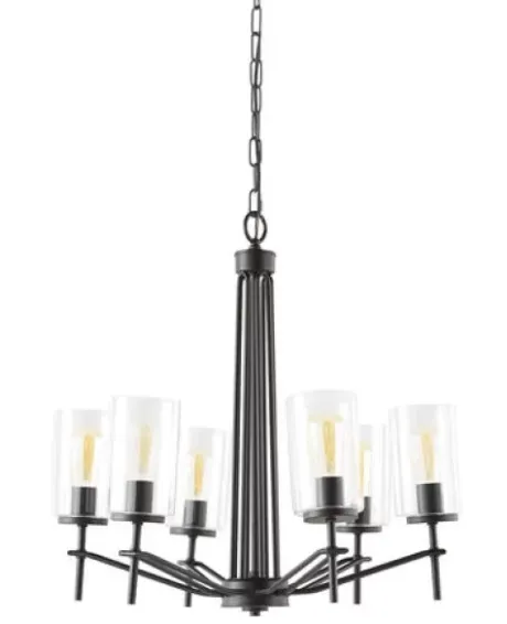 * Indoor Lighting|Coupon Patriot Lighting® Nolie 6-Light Matte Black Chandelier