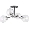 * Indoor Lighting|Coupon Patriot Lighting® Orbit Satin Nickel 4 Light Semi-Flush Mount Ceiling Light