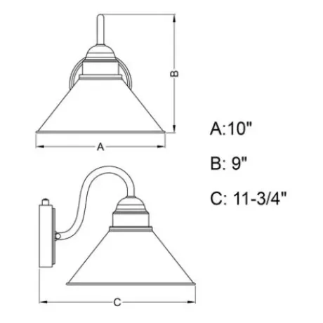 * Outdoor Lighting|Coupon Patriot Lighting® Outland Brushed Pewter Outdoor Wall Light