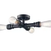 * Indoor Lighting|Coupon Patriot Lighting® Pipe Ii Washed Copper 4-Light Semi-Flush Mount Ceiling Light