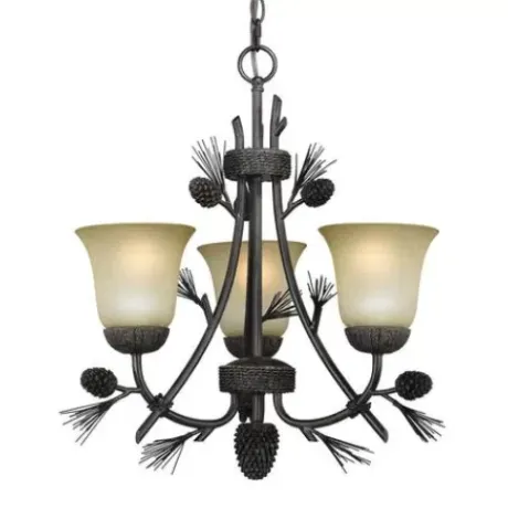 * Indoor Lighting|Coupon Patriot Lighting® Pines 3-Light Black Walnut Mini Chandelier