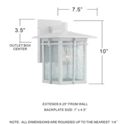 * Outdoor Lighting|Coupon Patriot Lighting® Wren White Outdoor Wall Light