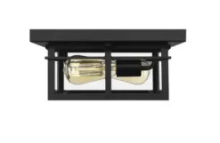 * Outdoor Lighting|Coupon Patriot Lighting® Ward Matte Black Flush Mount Outdoor Ceiling Light