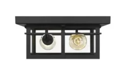 * Outdoor Lighting|Coupon Patriot Lighting® Ward Matte Black Flush Mount Outdoor Ceiling Light