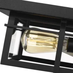 * Outdoor Lighting|Coupon Patriot Lighting® Ward Matte Black Flush Mount Outdoor Ceiling Light