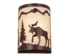 * Indoor Lighting|Coupon Patriot Lighting® Yellowstone 1-Light Burnished Bronze Indoor Wall Light
